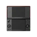 Anbernic RG DS Clamshell Retro Handheld Console – 128GB (Black & Crimson Red)