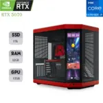 كمبيوتر الألعاب HYTE Y70 | معالج INTEL I7-14700F (الجيل الرابع عشر) | كارت شاشة RTX 5070 12G | رام 32GB | مساحة تخزين 1TB SSD