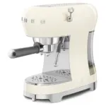 SMEG 50's Style Espresso Coffee Machine with Pump  - Cream Gloss - Image 6