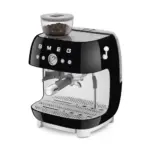SMEG 50's Style Manual Coffee Machine with grinder & 20 Bar Pump - Black Gloss - Image 7