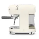 SMEG 50's Style Espresso Coffee Machine with Pump  - Cream Gloss - Image 3