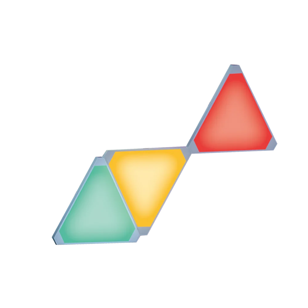 89461502 (1) LifeSmart Cololight RGB Triangle Light Extension | 3 Pcs - Image 1