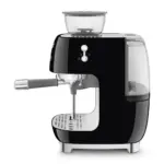 SMEG 50's Style Manual Coffee Machine with grinder & 20 Bar Pump - Black Gloss - Image 4