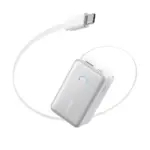 Anker Nano Power Bank (10K, 45W, Built-In Retractable USB-C Cable) - White