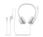 Logitech H390 USB Headset with Noise-Cancelling Mic - White - Image 5