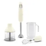 50's Style 3-in-1 Hand Blender + Accessories - Cream