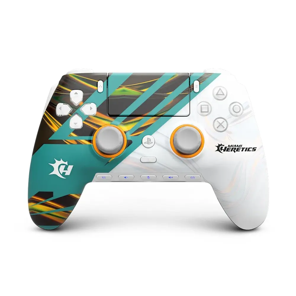 kjhg وحدة تحكم Scuf Omega اللاسلكية لجهاز PS5 - إصدار Miami Heretics - الصورة 1