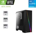 كمبيوتر ألعاب Aerocool | معالج Intel i5 الجيل 12F | كرت شاشة RTX 3050 OC Edition بسعة 6GB | ذاكرة RAM بسعة 16GB | وحدة تخزين SSD بسعة 1TB
