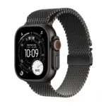 Apple Watch Ultra 3 GPS + Cellular 49mm Black Titanium Case With Black Titanium Milanese Loop Small - Black  Titanium