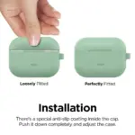 Elago Original Hang Case For AirPods Pro Pastel - Green - Image 4