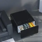 ⁦طاولة القهوة الذكية الجانبية الصغيرة غامفيتي TB65L - أبيض (صندوق مفتوح)⁩ - الصورة ⁦2⁩
