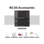 Anbernic RG DS Clamshell Retro Handheld Console – 128GB (Black & Crimson Red) - Image 3