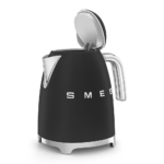 Smeg 50's Retro Style Kettle, 7 Temperature Settings, 1.7 L Capacity With Water Level Indicator, 360 Swivel Base, Stainless Steel - Black