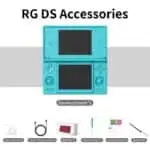 Anbernic RG DS Clamshell Retro Handheld Console – 128GB (Turquoise Blue) - Image 2