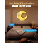 Govee Smart Mini Panel Lights (10 pack) | LED lighting | RGBIC, Wi-Fi + Bluetooth - Image 5