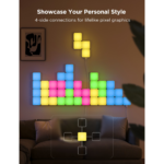 Govee Smart Mini Panel Lights (10 pack) | LED lighting | RGBIC, Wi-Fi + Bluetooth - Image 2
