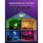 Govee Smart Mini Panel Lights (10 pack) | LED lighting | RGBIC, Wi-Fi + Bluetooth - Image 6