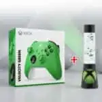 Xbox Icons Flow Lamp + Xbox Series X/S Xbox One Wireless Controller (Velocity Green) - Bundle