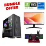 Lingfeng ATX Gaming PC + Samsung S3 Monitor and Gaming Desktop Combo (4-in-1) - Bundle
