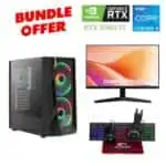 PC Aerocool Intel I5-14f RTX 5060TI OC 8gb Gaming Pc + Samsung S3 Monitor and Gaming Desktop Combo (4-in-1) - Bundle