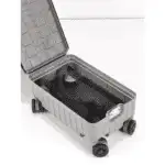 LEVELO Carry-On 20" Travel Luggage, Boarding Double Compartment - Grey - Image 3
