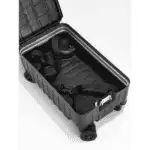 LEVELO Carry-On 20" Travel Luggage, Boarding Double Compartment - Black - Image 3