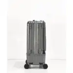 LEVELO Carry-On 20" Travel Luggage, Boarding Double Compartment - Grey - Image 4