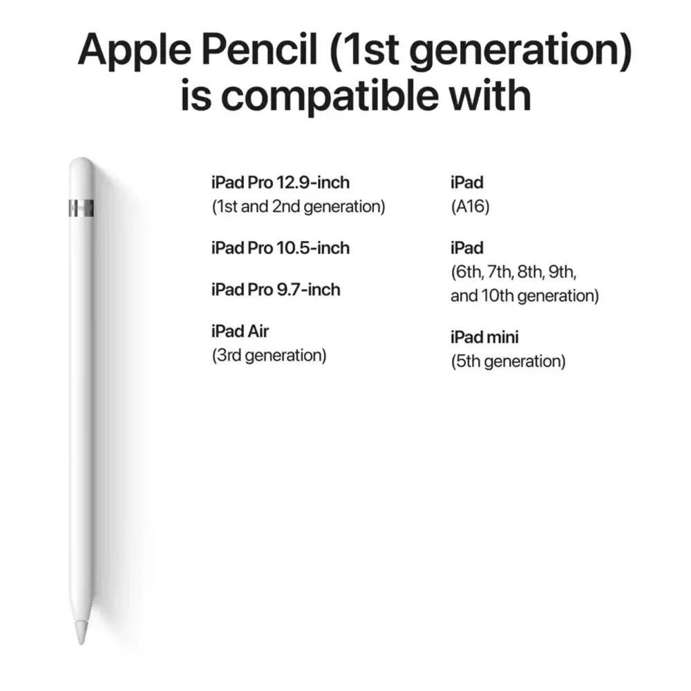 ⁦قلم أبل - الجيل الأول مع محول من USB-C إلى قلم أبل (Apple - Pencil 1st Generation with USB-C to Pencil Adapter)<br/>⁩ - الصورة ⁦2⁩