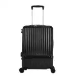 LEVELO Carry-On 20" Travel Luggage, Boarding Double Compartment - Black