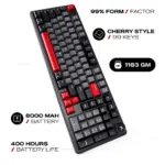 Cybeart Akula 99 Compact Full-Size Tri-Mode Gaming Keyboard - Black - Image 4