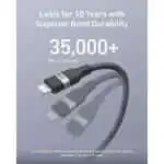 Anker USB-C to Lightning Cable 6ft (1.8m) – Braided Durable Design - Black - Image 2