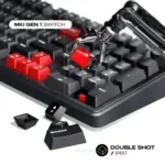 Cybeart Akula 99 Compact Full-Size Tri-Mode Gaming Keyboard - Black - Image 3