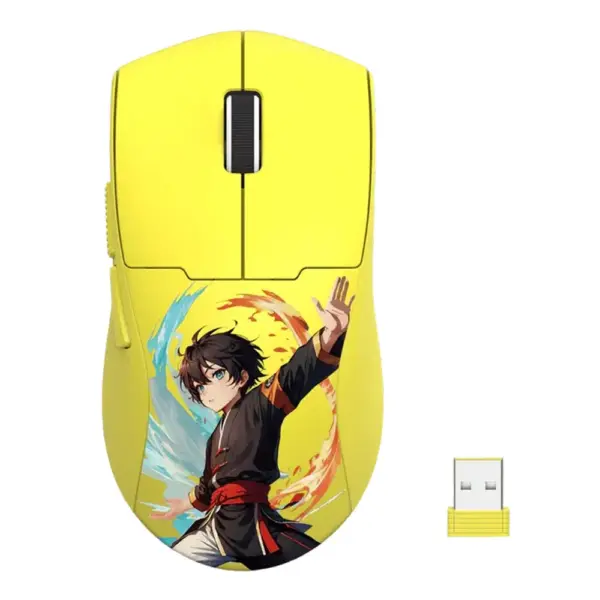 Redragon King Max Wireless Ultra Light Weight Gaming Mouse - Yellow