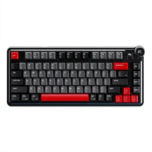 Cybeart Nighthawk 75 Wireless MkII Pre-Lubed Switches Tri-Mode Gaming Keyboard - Black