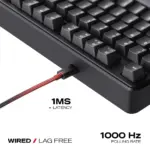 Cybeart Akula 99 Lite Compact Full-Size Wired Gaming Keyboard - Black - Image 5