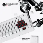 Cybeart Nighthawk 75 Wireless MkII Pre-Lubed Switches Tri-Mode Gaming Keyboard - White - Image 6