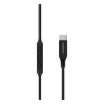 Powerology Voro Earhook USB-C Wired Earphones - Black - Image 2