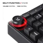 Cybeart Akula 99 Lite Compact Full-Size Wired Gaming Keyboard - Black - Image 3