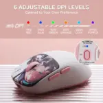Redragon - Klyamoor Pro Standard Tri-modes Light-weight Ayaka Edition Gaming Mouse - Image 2