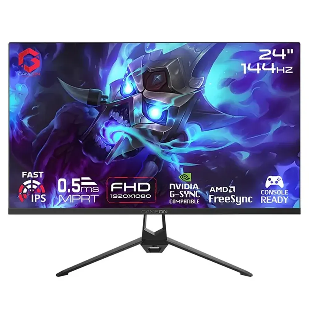 lkrre GameOn Essential Series Gaming Monitor, 23.8" IPS Display, FHD Resolution, 144Hz - Image 1