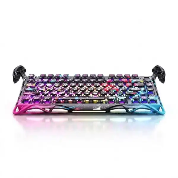 Gravastar Mercury V75 Pro Special Edition Gaming Keyboard - Neon Graffiti