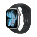 Apple Watch Series 11 (GPS + خلوي) مقاس 46 مم - هيكل ألومنيوم رمادي فلكي