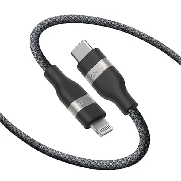 Anker USB-C to Lightning Cable 6ft (1.8m) – Braided Durable Design - Black