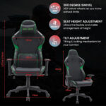 GAMEON Call of Duty (COD) Office Computer Gaming Chair with Adjustable Armrest - Green/Black - Image 4