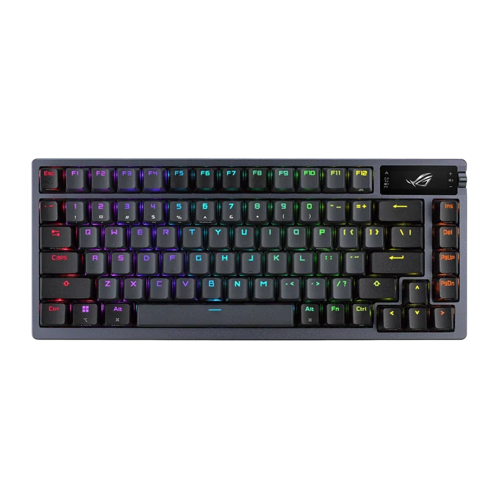 0111_7139660d-b934-4a0c-8243-e5230f9958e2 ASUS ROG AZOTH 75% RGB Wireless DIY Mechanical Gaming Keyboard - Black - Image 1