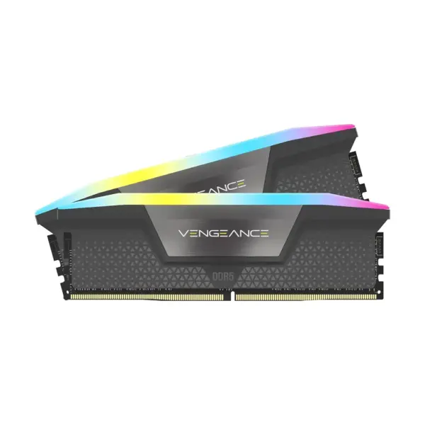 CORSAIR VENGEANCE RGB 32GB (2x16GB) DDR5 DRAM Up To 5600MT/S CL40 Memory Kit — GREY