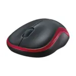 Logitech - M185 Wireless Optical Mouse, Black / Red - Image 3