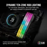 CORSAIR VENGEANCE RGB 32GB (2x16GB) DDR5 DRAM Up To 5600MT/S CL40 Memory Kit — GREY - Image 3
