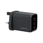 Powerology Volt-X 100W Multi-Port Gan Wall Charger - Black