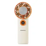 Porodo Lifestyle Chillo Wave Portable Mini Fan With Foldable Function & Non-slip Mat - Beige